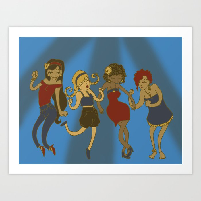 girl party Art Print