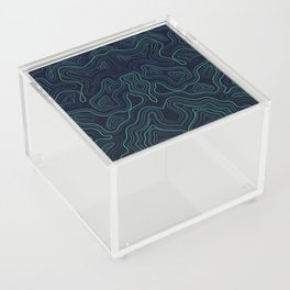 topographic background Acrylic Box