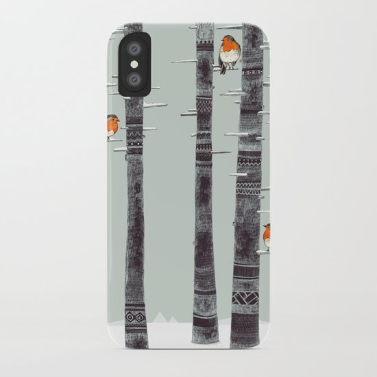 Robin Trees iPhone Case