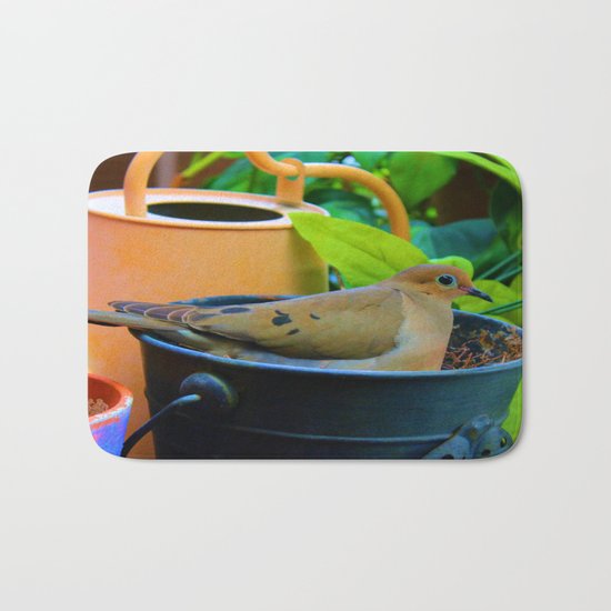 A Bird in a Bucket Bath Mat