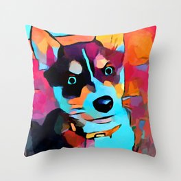 Husky 3 Throw Pillow