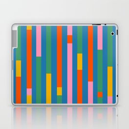 Modular Stripes Colorful Modern Minimalist Pop Abstract Laptop Skin