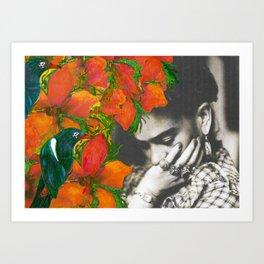 Tribute to Frida Kahlo #40 Art Print