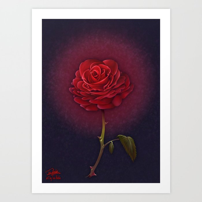 Beauty and the Beast - Enchanted Rose Art Print by teohoble | Society6