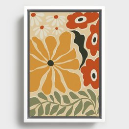 colorful_mid-century  Framed Canvas