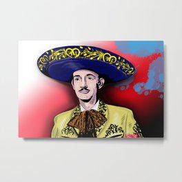 Jorge Negrete Metal Print | Singer, Street Art, Jorgenegrete, Digital, Mexicolindo, Painting, Comic, Tresgallos, Mexico, Guanajato 
