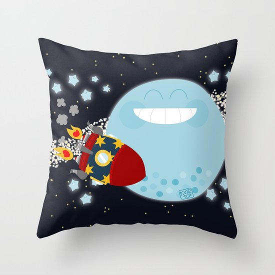Le Voyage dans la Lune Throw Pillow