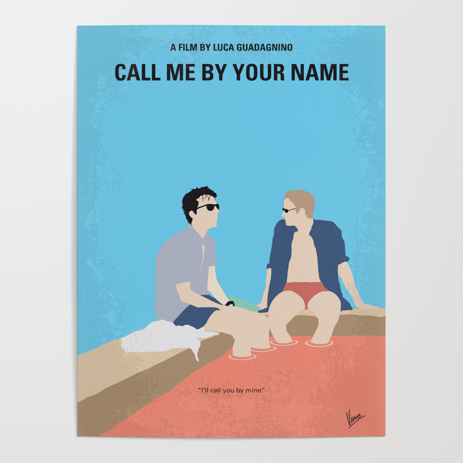 No1124 My Call Me By Your Name Minimal Movie Poster Poster By Chungkongmmp Society6