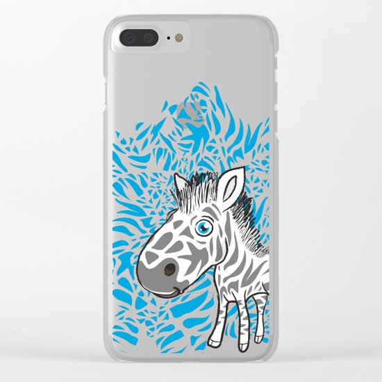 Zebra Clear iPhone Case