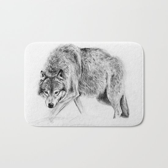 Wolf Bath Mat