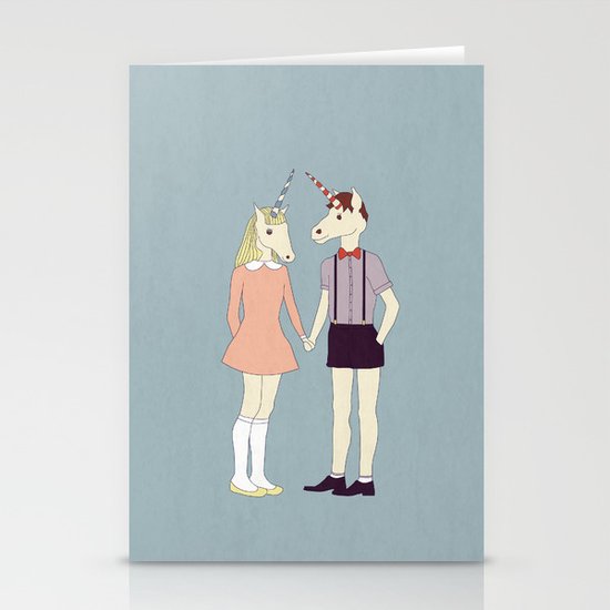 Our love is unique, we are Unicorns Stationery Cards
