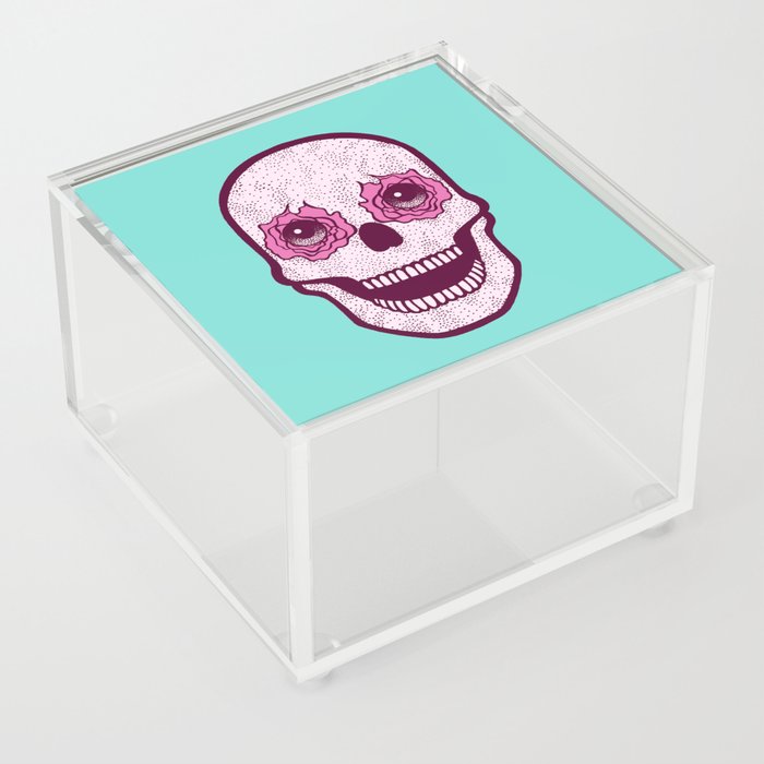 Laughing Skull Motif Acrylic Box