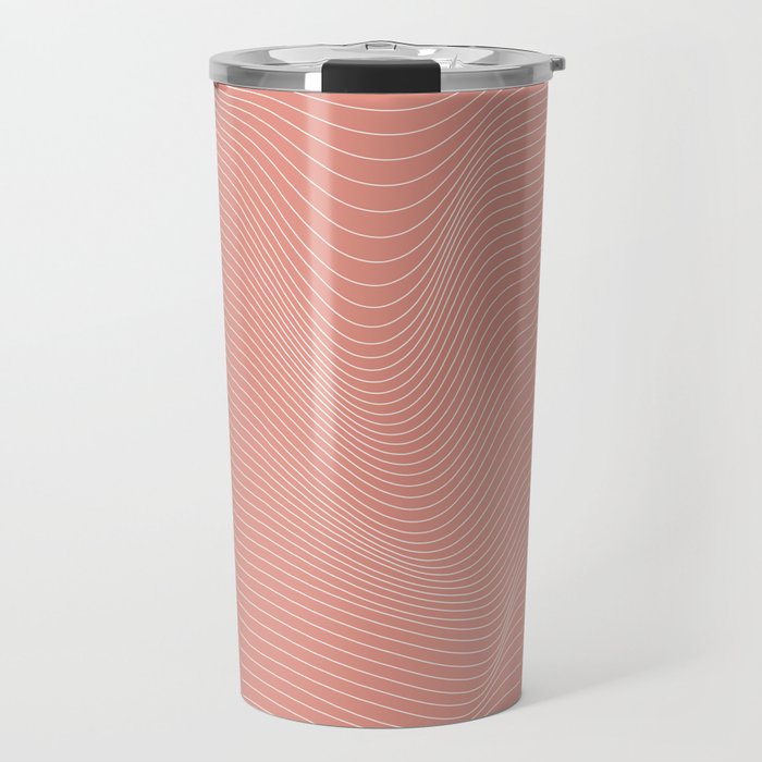 heat wave - pink Travel Mug