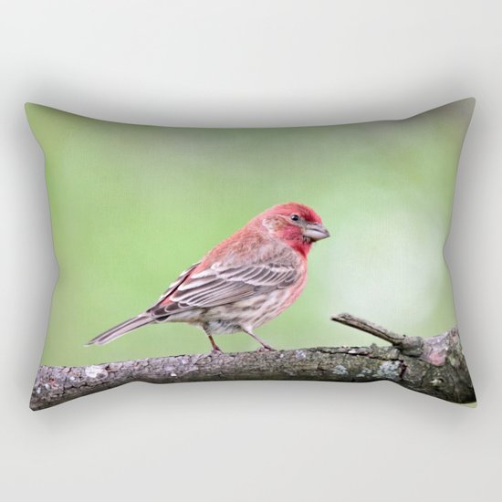 Fancy Finch Rectangular Pillow