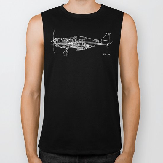 FW - 190 ( B & W) Biker Tank