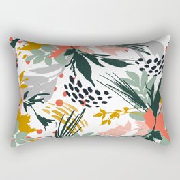 Botanical brush strokes I Rectangular Pillow