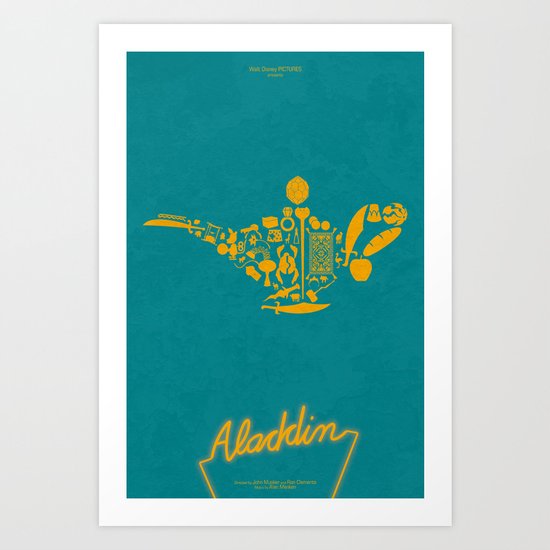 Aladdin Fan Poster Art Print