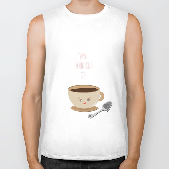 'Am I your cup of tea?' Biker Tank
