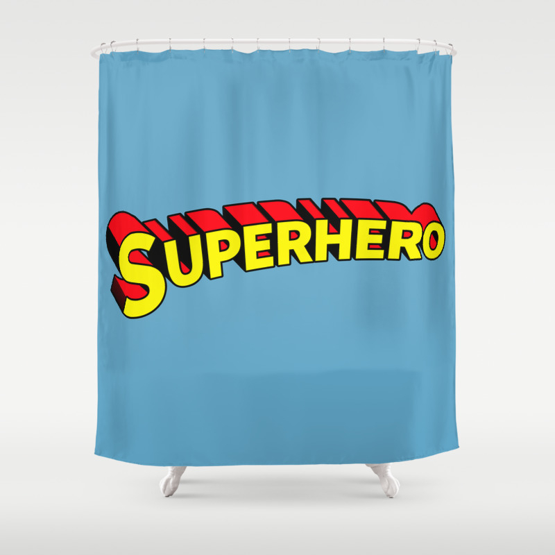 Superhero Shower Curtain By Notsniw Society6