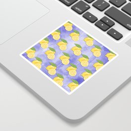 Lemon WaterColor paper pattern 1 Sticker