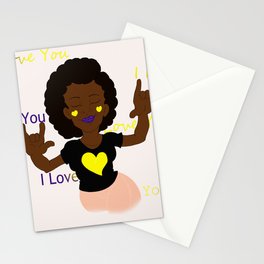 ASL I Love You Stationery Cards