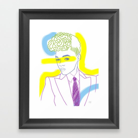 "The Electric Lady" by Tim Lukowiak Framed Art Print