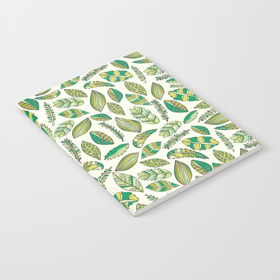 Tropical Jungle Leaves Notebook