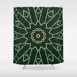 Rose Gold Mandala Pattern Shower Curtain