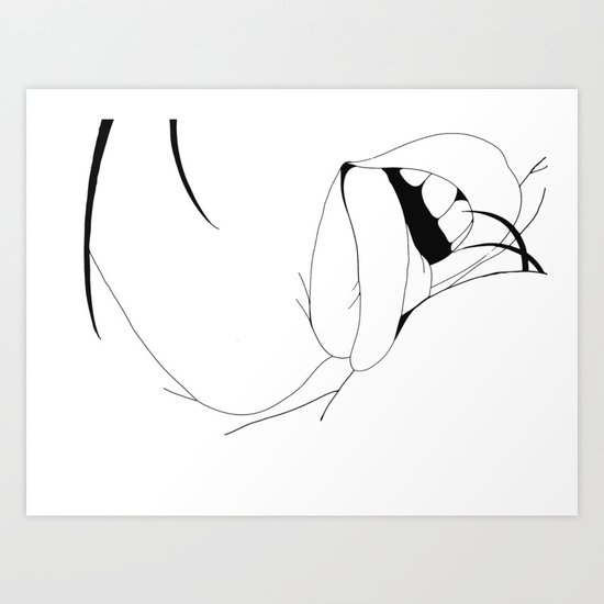 Mouth Art Print