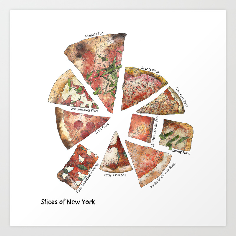 Slices of New York Art Print