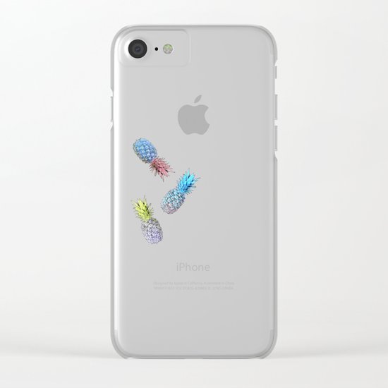 Haha pineapples Clear iPhone Case