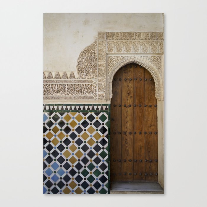 Alhambra Door Canvas Print