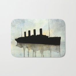 Titanic watercolour Bath Mat