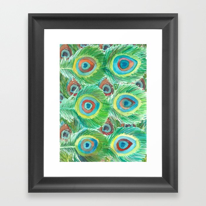 Eyes of bird Framed Art Print
