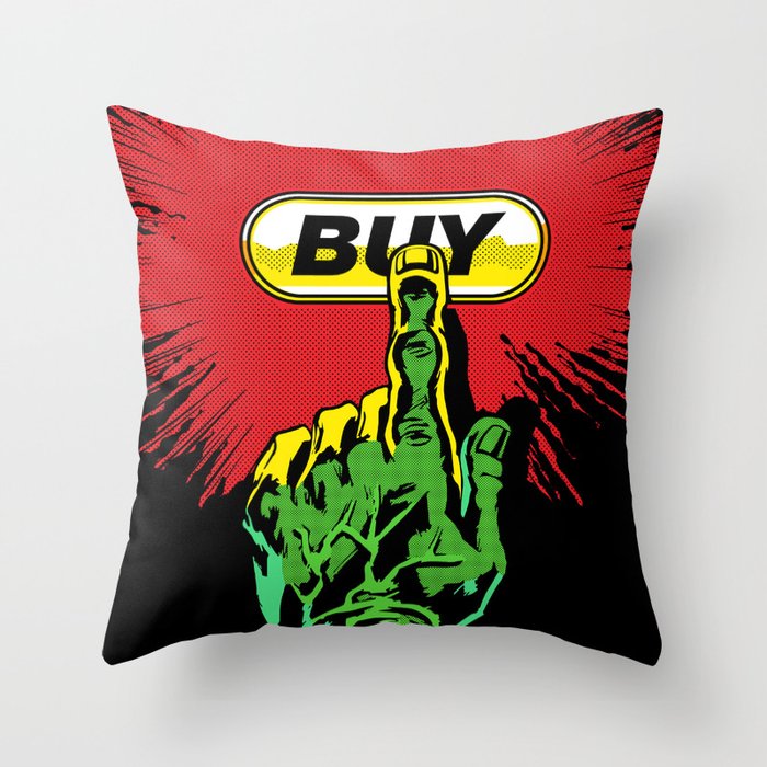 Comic Hands - Buy Throw Pillow