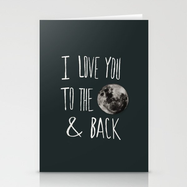 I Love You to the Moon Stationery Cards