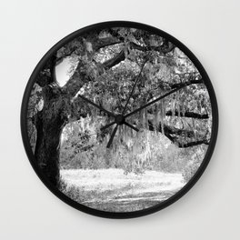 New Orleans Oak Tree Wall Clock