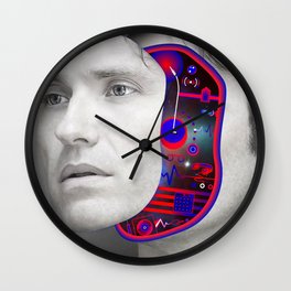 Hernan Cattaneo by Sebas Rivas Wall Clock