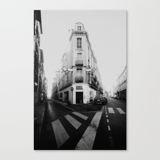 Monochrome France Canvas Print
