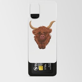 highland cow painting  Android Card Case