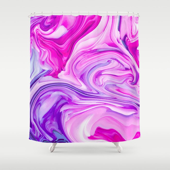 Marble Madness Shower Curtain