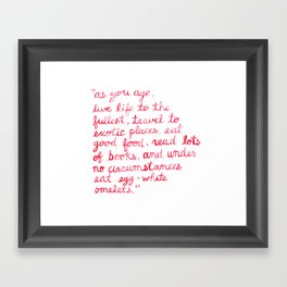 Nora Ephron Framed Art Print