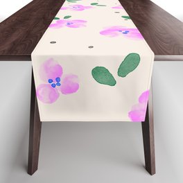 Vintage Floral Ditsy Pattern Table Runner