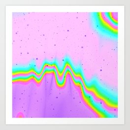 Rainbow Shapes Art Print