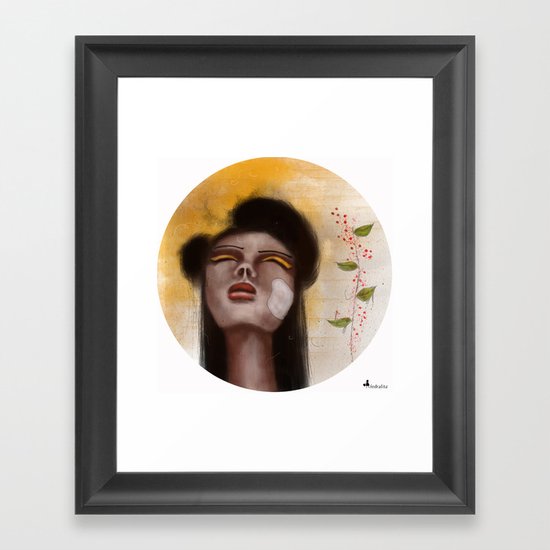 Ninja, the Clown Framed Art Print