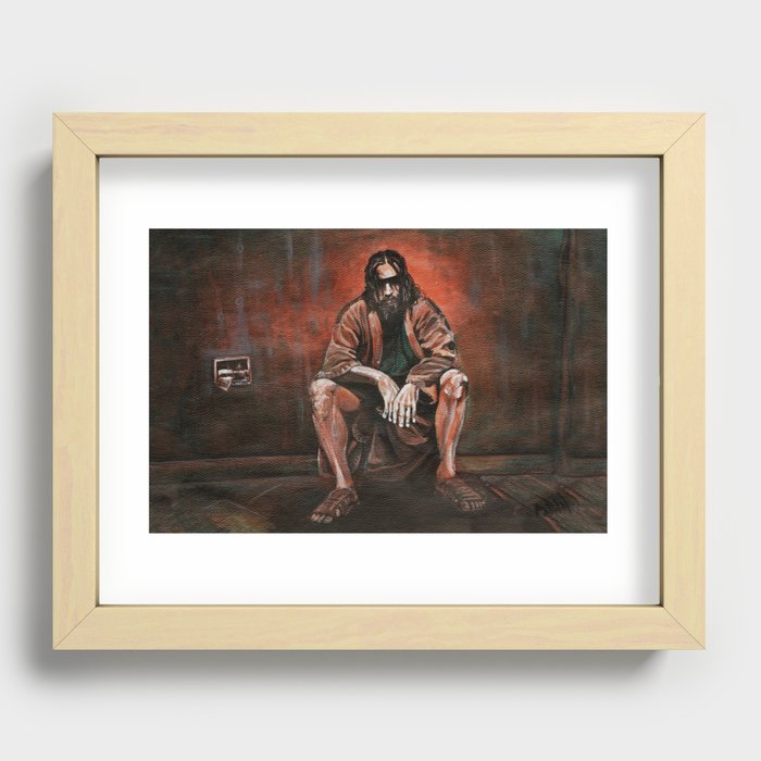 The Dude, "You pissed on my rug!" Recessed Framed Print