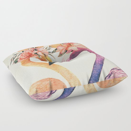 Flamingos II Floor Pillow