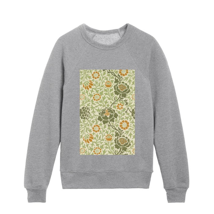 William Morris Grafton pattern 1883 Kids Crewneck