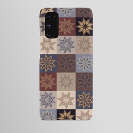 Rustic Patchwork Stars Pattern 3 Warm Tint Android Case