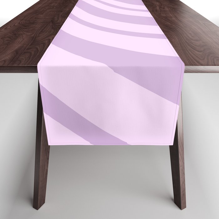 Swirl Marble Stripes Pattern (lavender) Table Runner